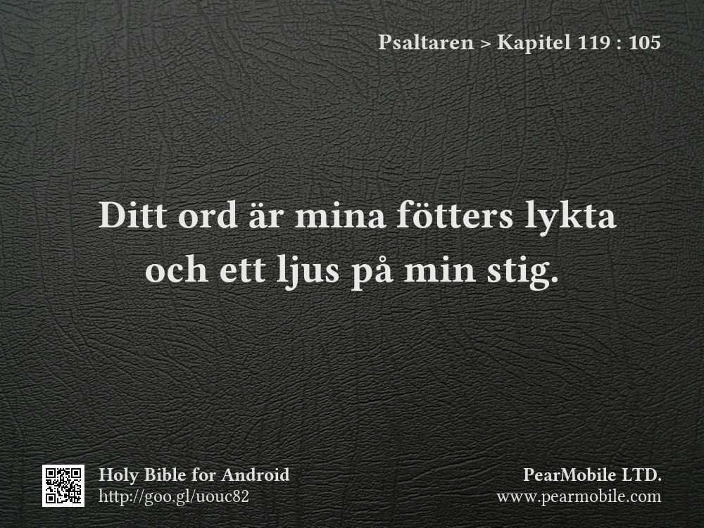 Psaltaren, Kapitel 119:105